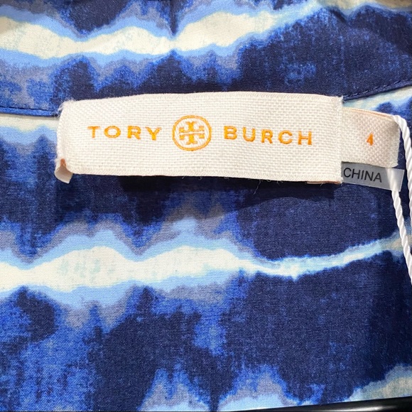 ♦️SOLD♦️NWT Tory Burch Derrick Tie Dye Shirtdress - Picture 13 of 14
